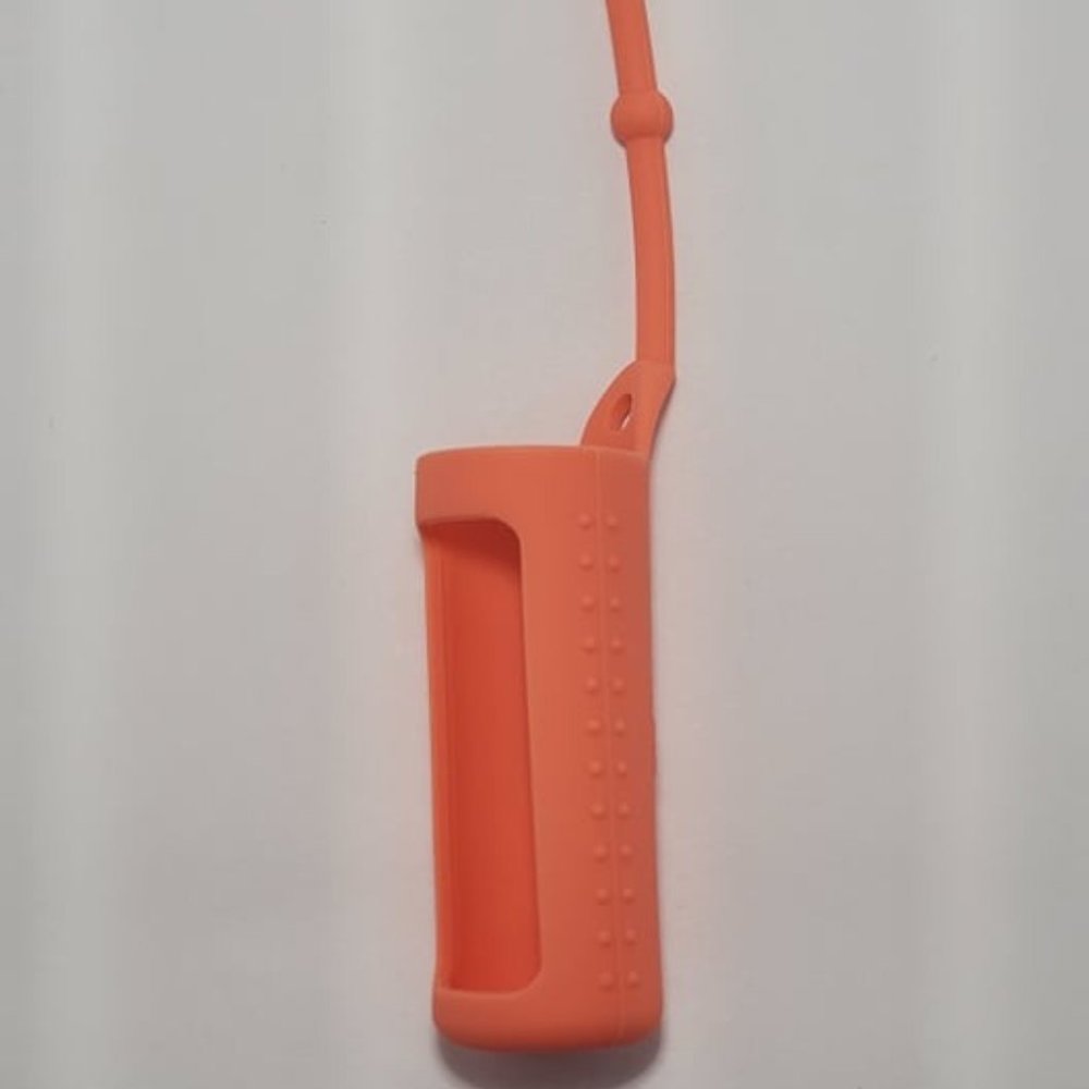 Orange rubber case for 10ml roller bottles.